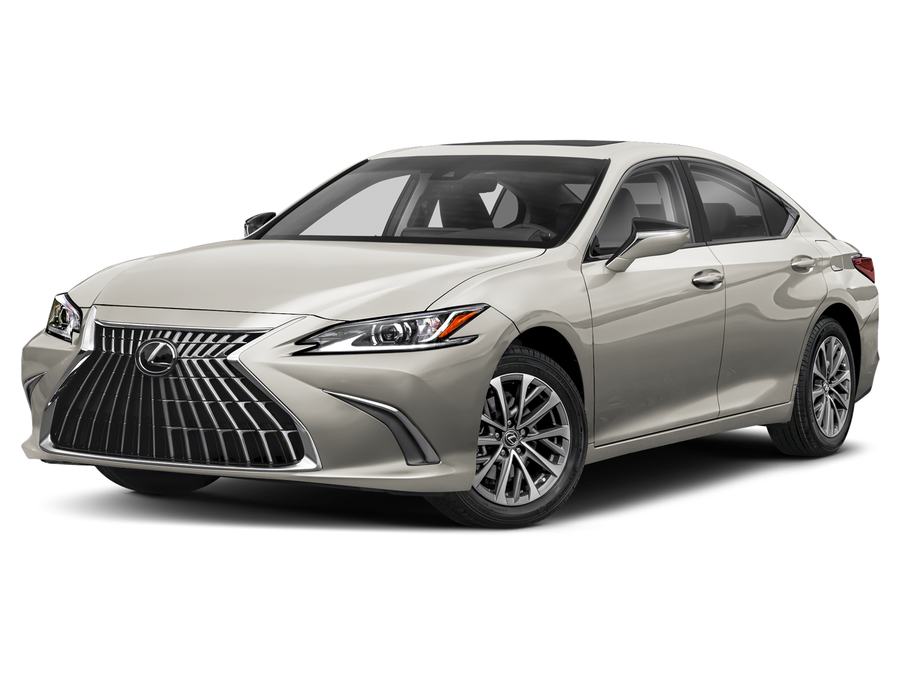 2025 Lexus ES 350 350 PREMIUM PACKAGE in Moonbeam Beige Metallic — front three-quarter view